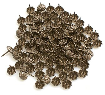 Design61 Ziernägel 100 St. Polsternägel Möbelnägel 16x13 mm Retro altmessing