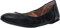 Amazon Essentials Women's Belice Slip On Ballet Flat, Black Faux Leather, 5.5 UK Wide