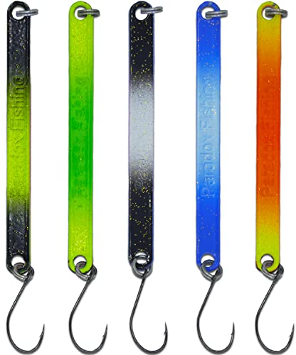 Paradox Fishing Forellen Stick Spoon Set I 5 Spoons 2,3g I Thunder Stick Forellenköder Set zum Forellen Angeln Forellenteig Forellen Köder - Spoons Forelle (2,3g)