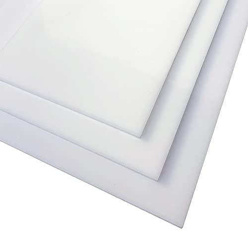 Plaque verre acrylique blanc. Verre synthétique extrudé. Plaque PMMA XT - 50 x 70 cm (500 x 700 mm) - 4 mm -