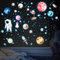 Yosemy Leuchtsterne Kinderzimmer, 849 Stück Wandsticker Wandtattoo Kinderzimmer jungen Mädchen Kinder, Mond Astronaut Planet Leucht Wandaufkleber für Kinderzimmer Schlafzimmer Dekorative Aufkleber