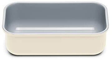 Caraway Non-Stick Ceramic 1 lb Loaf Pan - Naturally Slick Ceramic Coating - Non-Toxic, PTFE & PFOA Free - Perfect for Pound Cakes, Breads, & More - Cream