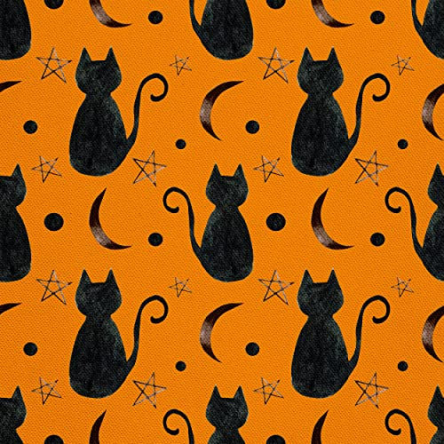 HEKO PANELS Stoff Oxford Wasserdichte Meterware Canvas-Stoff Polyester Stoff Zum Nähen Nähstoffe Dekostoffe Wasserabweisend Blickdicht Katzen 1 Meter 155 x 100 cm