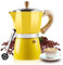 VINEKRAFT Moka Pot, 6 Cup Italian Espresso Maker, ‎Aluminium Stove Top Coffee Maker with a Coffee Clip Spoon, 270ml