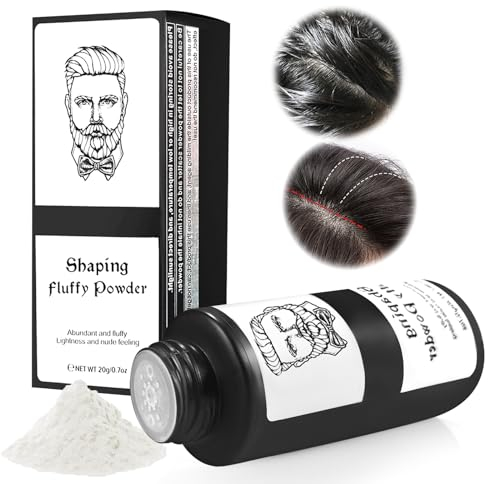 Haarstyling Puder, Styling Puder Matt-Look für den lässigen Look, griffigeres Haar & ein mattes Finish, Barber Shop Matte Powder, 20g, Haarpuder mit matt Effekt für Frauen & Männer.