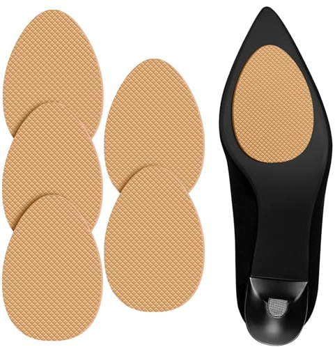 Flintronic Patin Antidérapant pour Chaussures - Semelles Auto-Adhésives Extérieure Anti Bruit avec Protecteurs de Talon