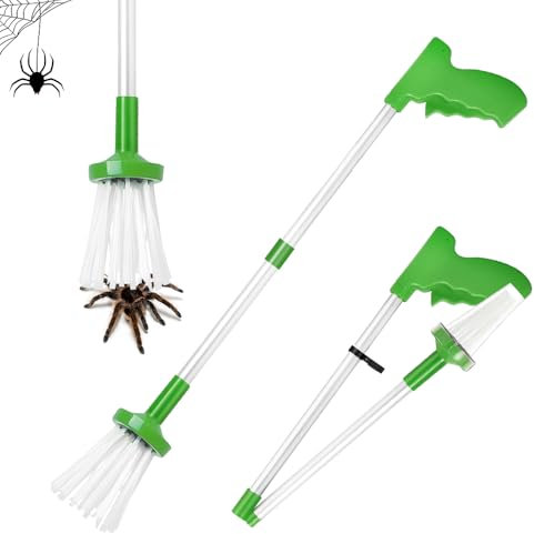 Udbrud Spider Catcher, Acchiappasogni con Manico Lungo, Cattura Insetti, Acchiappa Ragni, Trappola per Insetti Portatile, Acchiappa Ragni Telescopico per Vespe Scorpione Insetti Gambe