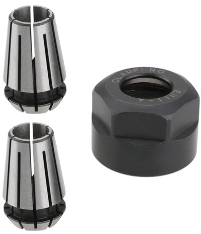 Skapa idé 1 set ER11 fjäderhylsnyckelmutter set ER11 1/4 tum hylsa med ER11 spännmutter lämplig för CNC-gravering mechin svarvfräsverktyg
