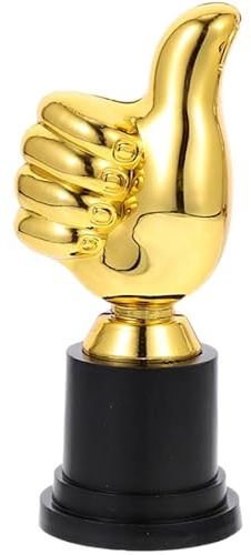 VICASKY Auszeichnungspokal Mit Daumen Hoch Goldene Kunststoff Trophäe Sieger Dekorative Handstatue Partys Spiele Und Preisverleihungen Mini Pokal Kinden Pokale Kinder Gravur Wunschtext 5.11*1.97 Zoll