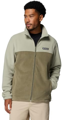 Columbia Steens Mountain Full Zip 2.0 fleecejacka för män, hel dragkedja, safari/stengrön, XXL
