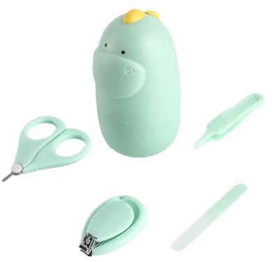 OFFIGAM Kit Cortaúñas Para Bebés Tijeras De Uñas Pinzas Soporte Cuidado Recién Nacido