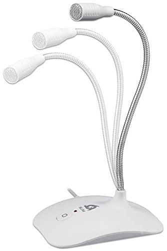 KLIM Talk USB Desk Microphone for Computer - NEW - Compatible with Any PC Laptop Mac - Professional Desktop Mic with Stand - Recording Gaming Streaming YouTube Podcast Mics