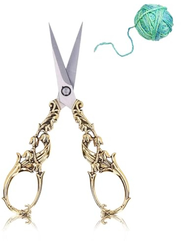 Ciseaux De Style Européen Vintage - Broder, Fantaisie, Artisanaux En Acier Inoxydable - Précision Pour Broderie Sur Mesure