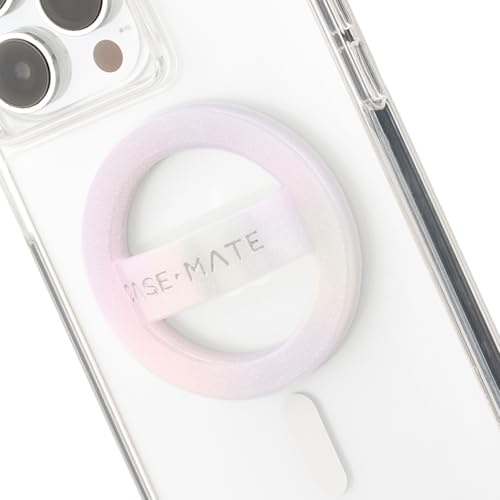 Case-Mate Soap Bubble MagSafe Phone Grip - Detachable Holder for Hand - Thin Collapsible Soft Loop Magnetic Phone Grip for iPhone 17 Pro Max /16 Pro Max/15/14/13/12/Pixel 10 - Iridescent
