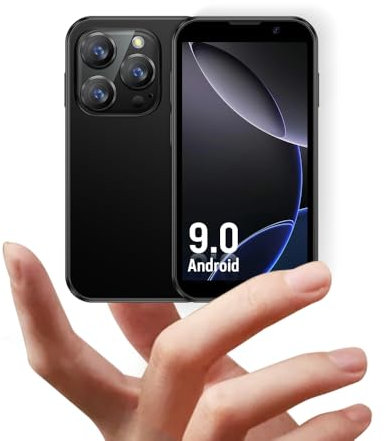 JoyZap Mini Smartphone XS18pro débloqué, écran 3.0 », Batterie 900mAh, boîtier Ultra Fin, Appareil Photo 5MP, Meilleur Cadeau pour Les Enfants (Noir)