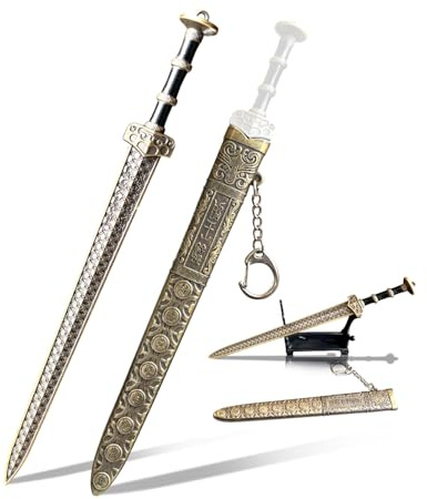 HERSAUL Ancient Sword Letter Opener with Sheath and Display Stand, Decorative Letter Opener Sword, Mail Open Tool Envelope Slitter