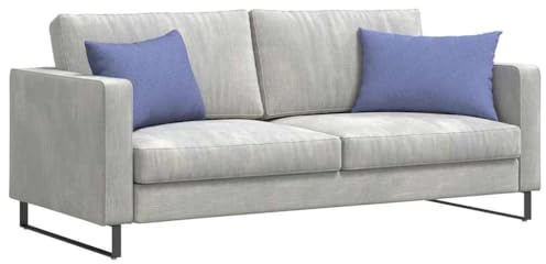vidaXL Sofakissen 2 pcs Jeans blau 60 x 40 cm Stoff, Wohnkomfort, Moderne Sofakissen, praktische Bezüge, dekorative Kissen, Innendekoration, stilvolle Lounge-Accessoires