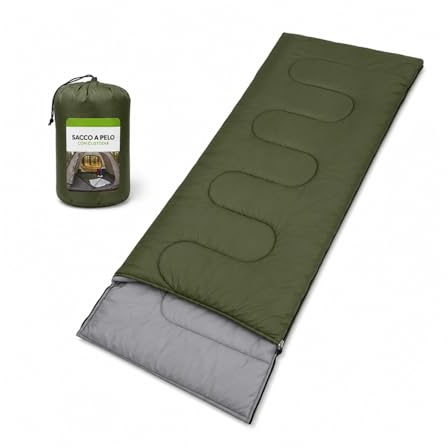 OWIJI Sacco a Pelo da Viaggio Campeggio Escursionismo Outdoor con Custodia Portatile 190 x 75 cm Invernale Rettangolare Leggero 100% Poliestere Resistente per Uso Interno ed Esterno Colori Assortiti