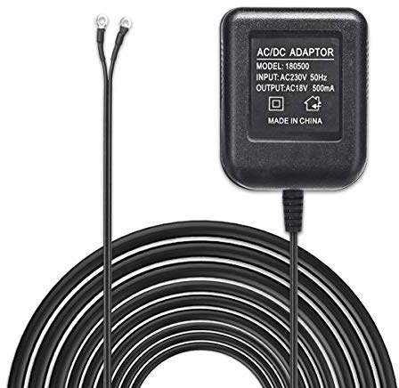 18V AC Transformer Cable, WiFi Doorbell Camera Power Adapter for IP Video Intercom Ring Wireless Doorbell(5M)