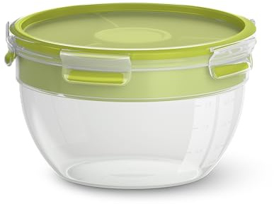 Tefal N1071310 Clip & Go/Masterseal XL Brotdose Grün Frei Von BPA Hält Essen Frisch 100% Auslauffrei Mikro- & maschinensicher