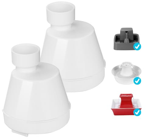 SanKlev 2 Pack Filter Housing Replacement for Ceramic Pagoda, 1/2 Gallon, 1 Gallon, 2 Gallon, Butterfly, Avalon, Seascape, Sedona, Seaside and Creekside Pet Fountains