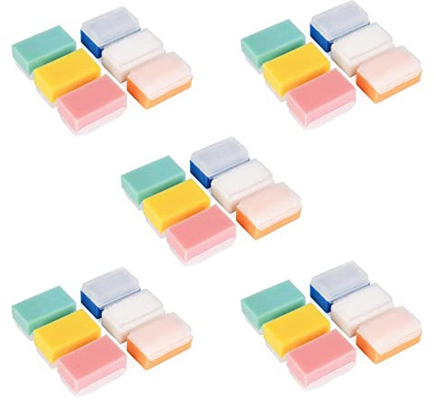 Baby Sponge (30 Pieces) Soft Foam Washing Machine with Cradle Caps Brushes Body, Hair and Skin for Cleaning Gentle Baby Sensory Sponge Brush Random Colour