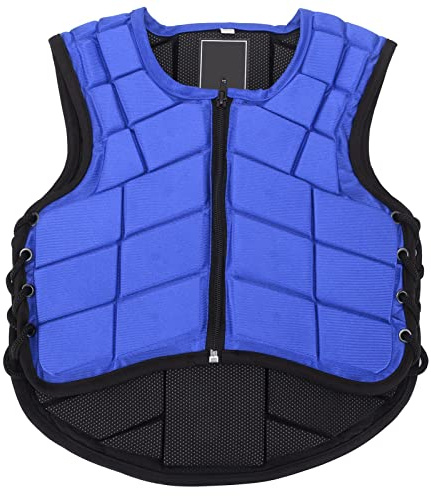 Pilipane Gilet équestre Mousse Rembourré Sécurité équitation équipement De Protection Protecteur De Corps Bleu équitation Protecteur De Corps(CL)
