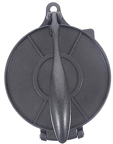 BESTonZON Prensa Para Tortillas y Masa De Pizza De Aluminio 16 Cm, Herramienta Resistente Para Prensar Masa, Utensilio De Cocina Para Preparar Tortillas Caseras