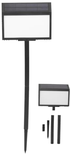 HOMSFOU 1satz Solarbetriebene Hausnummer Wetterfestes Edelstahl-schild Mit Automatischer Beleuchtung Für Außenbereiche Für Ihr Zuhause