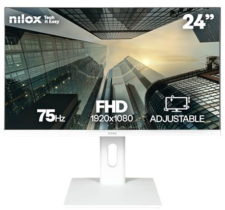 Nilox NXM24REGWEB01W 23.8 LED IPS FullHD 75Hz Altavoces Altura Ajustable Webcam