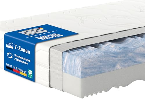 ARBD Rave Duo Matratze 80x200 cm – 22cm Kaltschaum Wendematratze mit 2 Härtegraden H3/H4 – orthopädische 7-Zonen Matratze – ergonomisch & atmungsaktiv – Rollmatratze
