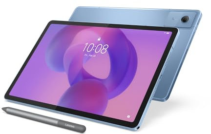 Lenovo Idea Tab Tablet - Display 11 2.5K (2560x1600) 90Hz, Processore Mediatek Dimenity 6300, RAM 8GB, Memoria 256GB, 5G, WiFi 5, Tablet Android 15, Tab Pen inclusa - Polar Blue