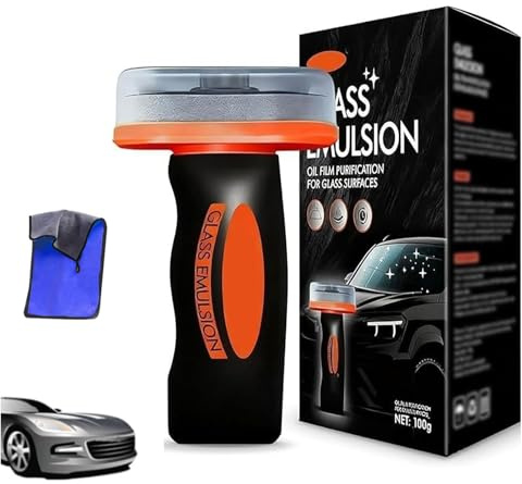 Lava Vetri Per Parabrezza Auto, Detergente Per Pellicole Oleose, Q4 Glass Guard, Spazzola Per La Pulizia Delle Pellicole Oleose Dai Finestrini Delle Auto – Lava Vetri (1 pezzo)