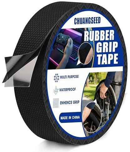 CHUANGSEED 1PACK Rubber Grip Tape 2.5CM x 3M Anti Slip Grip Tape The handle is non-slip, enhancing the stability of the grip, non-slip and wear-resistant, and improving the comfort of use