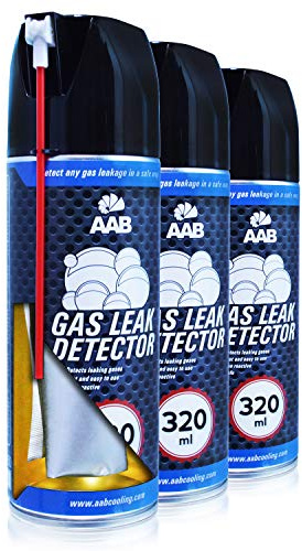 AABCOOLING Gas Leak Detector 320ml - Värdepaket - 3 st - Brännbar Gasmätare, Bärbara Gasdetektorsniffer, Gasanalysatormätare, Naturgasläckare Detektor, Kan Upptäcka Luft eller Gaser, Läcksökare