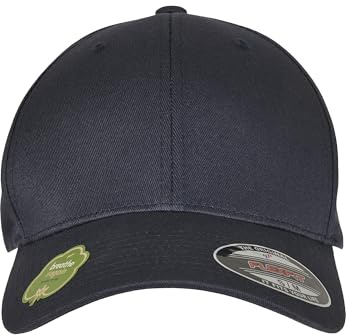 Flexfit Unisex-Adult Organic Cotton Baseball Cap, darknavy, S/M