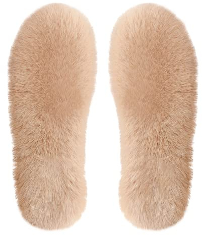 Solette invernali calde, di alta qualità, termiche, in pelliccia di agnello, per uomo e donna, inserti in lana per scarpe da lavoro, stivali, scarpe da ginnastica (43 EU)
