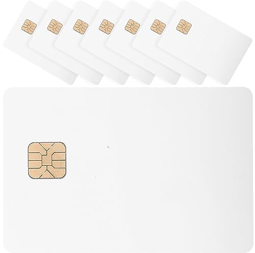 NUOBESTY 8st Ic-kartenanhänger Kreditkarten Mit Chip Ic-tag Ic-visitenkarte Blankokarten Mit Chip Chipkarten Integrierter Schaltungschip Weiß Leer Geographisches Positionierungs System Pvc