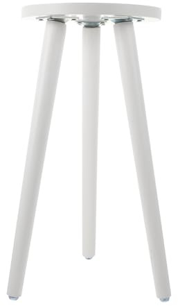 Parliky Wooden Plant Stand 17.12 Inch Indoor Flower Pot Holder with Stable 3-Point Support for Balcony Living Room Garden Display