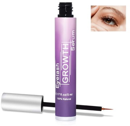 Sérum pour cils, sourcils - Sérum naturel pour une croissance accélérée et un soin intensif - Pour des cils plus longs, plus épais et plus fermes sans utilisation d'hormones