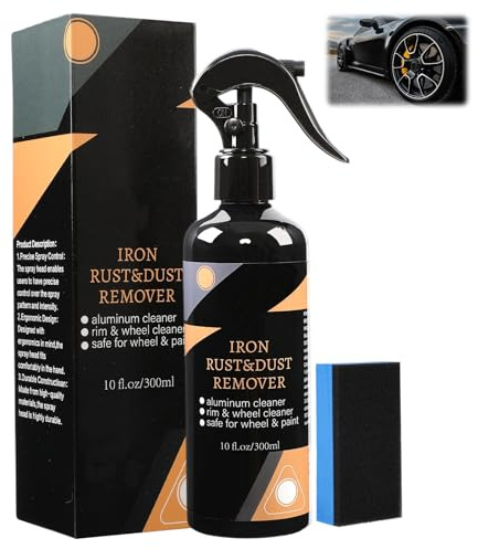 NUOKOU Rim & Wheel Cleaner Spray, Iron Rust & DUST Remover, Purple Color Changing Iron Remover, Rust for Most Wheel