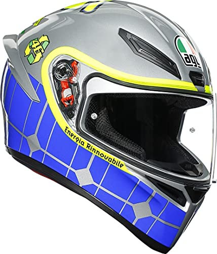 AGV Unisex-Adult K1 E2205 TOP Doppel D-Rückhaltesystem, Grau, S (55/56)