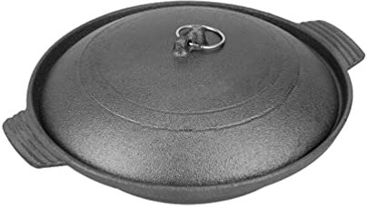 HEMOTON 1 Pc Pot en Terre Cuite Cocotte avec Anse Braisière en Fonte Accessoires De Cuisine Casserole Ragoût Fondue Cocotte en Émail Moule à Soupe en Fonte Pot De Service Braisé Fer Chine