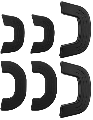 6pcs Silikongriffe für Töpfe, Topfgriff Hitzeschutz Silikon Assist Griff Halter, Hitzebeständiges Silikon Topfgriffe für Bratpfannen Ofenschalen Woks Pfannen(Schwarz)