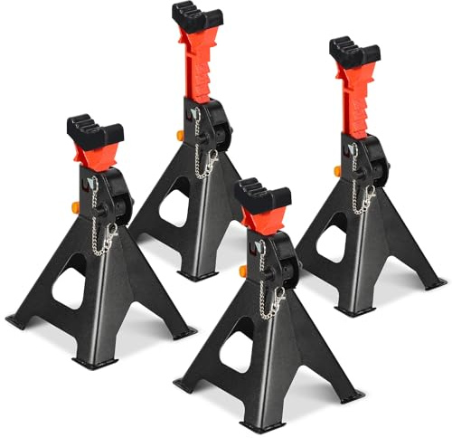 Aopunly Automotive - Juego de 4 caballete de apoyo para caravana, para gato hidráulico, base de apoyo, altura ajustable, capacidad de carga 3T, uniforme y fiable, portabilidad