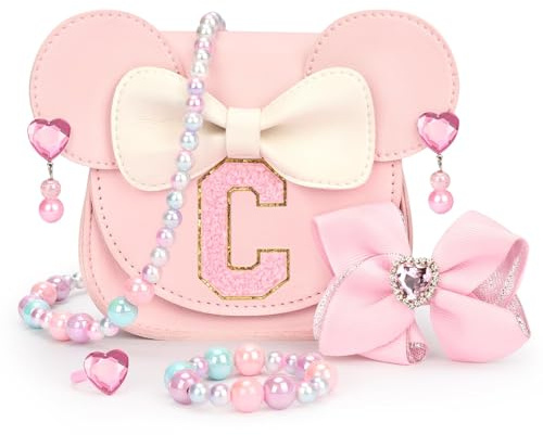 mibasies Toddler Purse Gifts for Girls, Toys Purse Set, Pink C