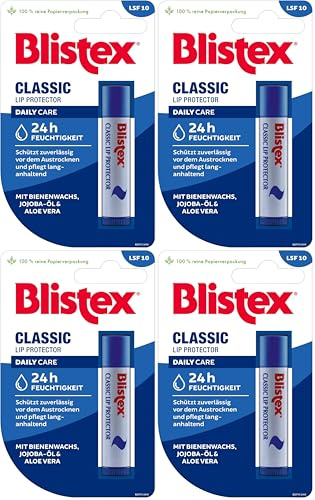 Blistex Classic cura delle labbra | 4,25 g (confezione da 4)