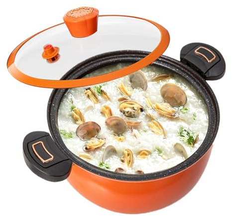 Petite Cocotte Minute | Cooking Pot for Stews - Non Stick Quick Hot Non-Stick Pressure Saucepan with Transparent Lid for Preparing Soups Stews Home Kitchen