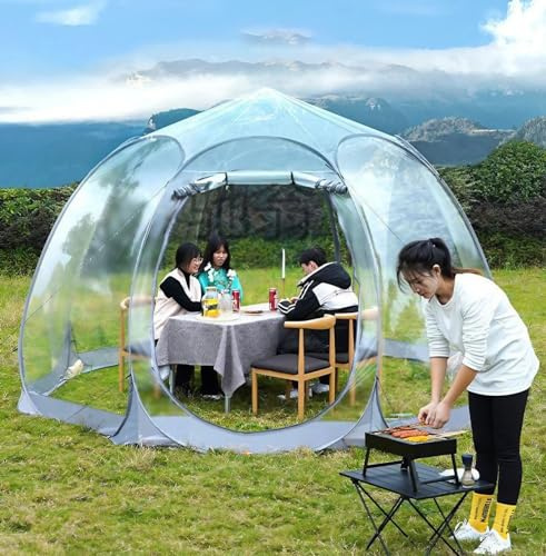 Tenda a cupola trasparente a forma di igloo, portatile, pieghevole, impermeabile, per esterni, gazebo pop-up per feste e campeggio