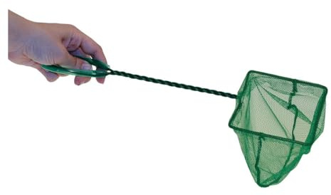 Trade Shop - Retino per Pesciolino Acquario Rete Pesciolini in Nylon con Filo Acciaio 20 Cm